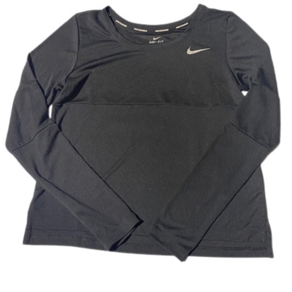Nike Women’s Dri-Fit Longsleeve in Black, (L)